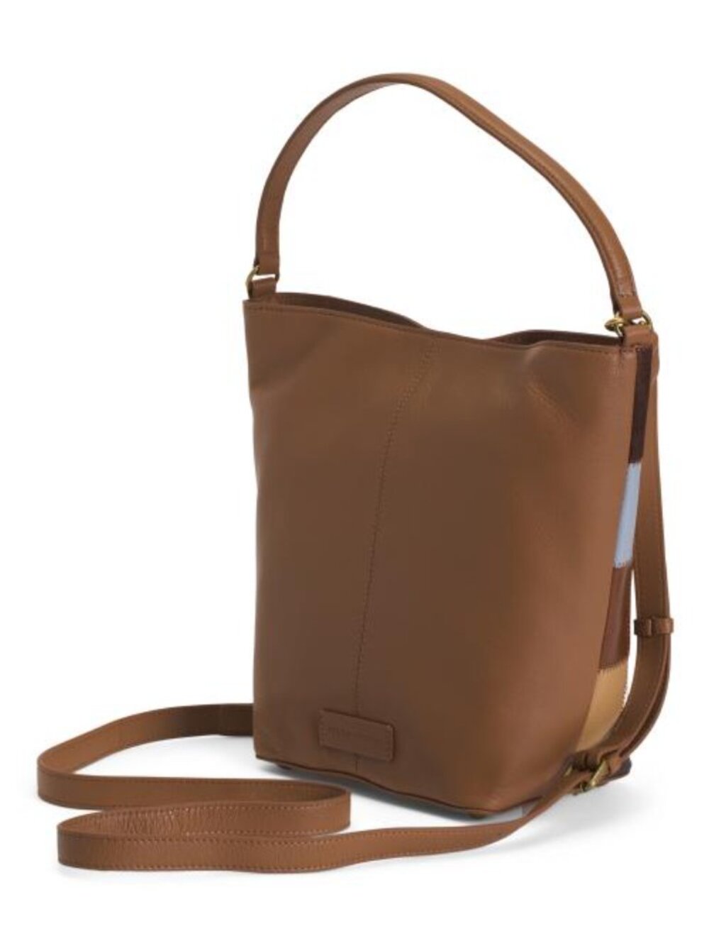 LUCKY BRAND Leather Alli Patchwork Bucket Bag - Picture 3 of 5